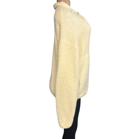 Skims Cozy Sherpa Snap Pullover Cream - Picture 5 of 9